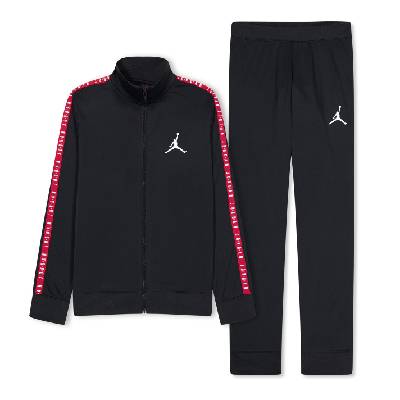 Юношески анцуг Air Jordan AJ Tape Tracksuit Juniors - Black/Red