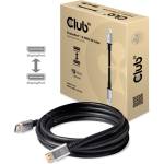 Club 3D Кабел Club 3D - CAC-1069 (DisplayPort 1.4 HBR3 8K 60Hz, 32.4Gbps, 4 m, 24AWG, DSC 1.2, VESA, M/M) (CAC-1069)
