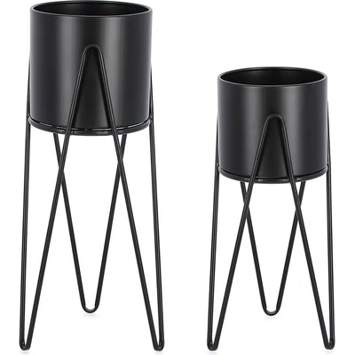 Bizzotto Комплект кашпи с решетка Bizzotto Madelyn 23, 5 x 57 / 21, 5 x 46 cm (2 броя) (723942)