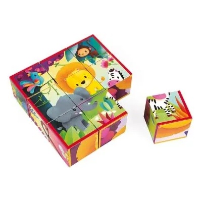 Janod - Детски кубчета - Джунгла (J02732)