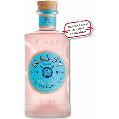 Malfy Rosa Gin 41% 0,7 l (čistá fľaša)