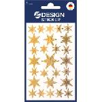 AVERY Стикер, 1 лист, 76x120 mm, AVERY ZWECKFORM, "Z-Design No. 52252", златни звезди (52252)