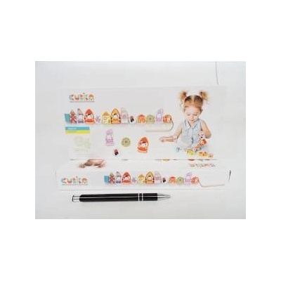 Cubika Wooden Threaded Figures Gnomes on String Blocks 13654