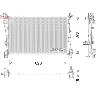 Chladič, chlazení motoru DENSO DRM09046