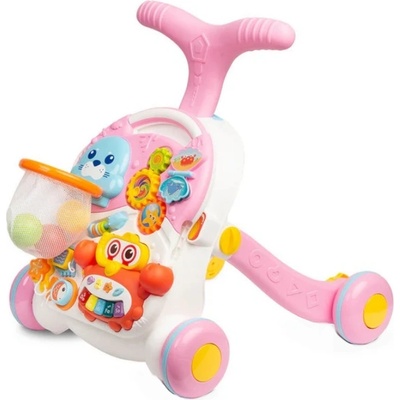Caretero Toyz Бебешка проходилка 2 в 1 Caretero Toyz - Spark, Pink (TOYZ-20950)
