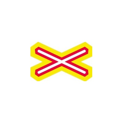 Doravní značka A32c - Výstražný kříž pro železniční přejezd jednokolejný – Hledejceny.cz