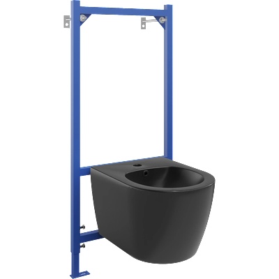 Mexen вграден комплект за биде Феникс B със структура Carmen, черен мат - 69935884985 (69935884985)