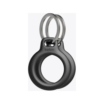 Apple Belkin Secure Holder w Keyring - Airtag - 2 Pack - Black (MSC002btBK)