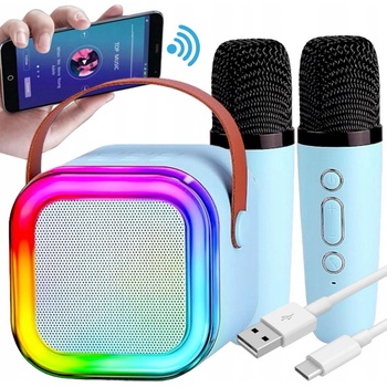 MIKROFON GŁOŚNIK BEZPRZEWODOWY BLUETOOTH KARAOKE SET