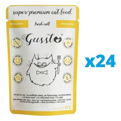 Gussto Cat Fresh Calf 24 x 85 g