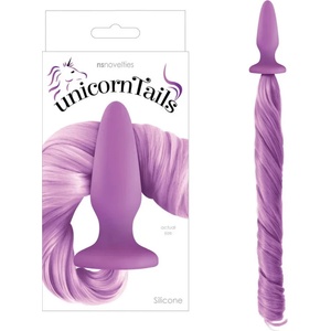  Анален плъг, опашката на еднорога - Unicorn Tails, Pastel Purple (NSTOYS0653)