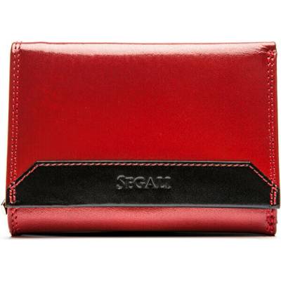 Segali Dámska kožená peňaženka 100 B red/black