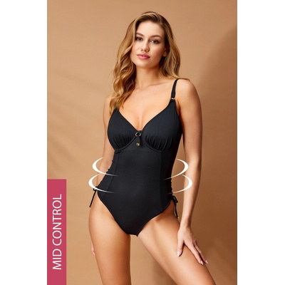 Astratex Вталяващ цял бански костюм Honey Black I (P24honeyblack)