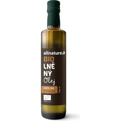 Allnature Ľanový olej BIO 0,25 l