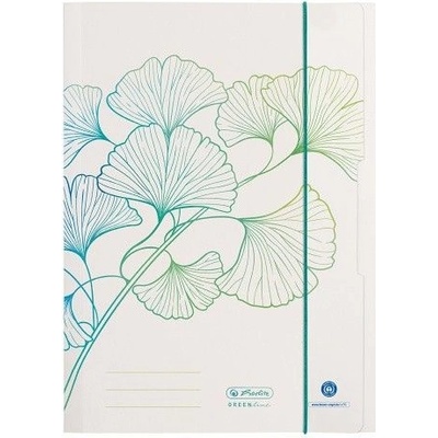 Herlitz GREENline Ginkgo A4 desky s gumou 3 klopy