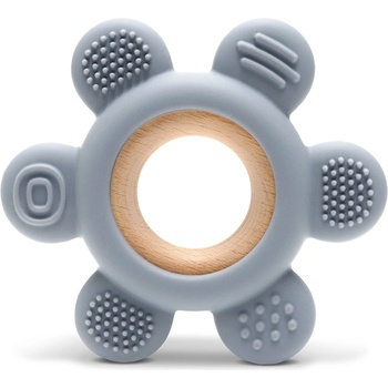 Lorelli Premium СИЛИКОНОВА ГРИЗАЛКА С БУК ЦВЕТЕ natural grey (10210890003)