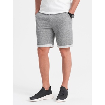 Ombre Clothing Сиви мъжки къси панталони Ombre Clothing Ombre Clothing | Siv | МЪЖЕ | XXL