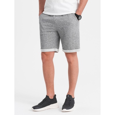 Ombre Clothing Сиви мъжки къси панталони Ombre Clothing Ombre Clothing | Siv | МЪЖЕ | XXL