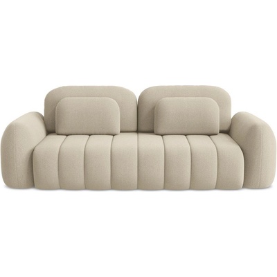 makamii Светлокафяв разтегателен диван с място за съхранение от букле 266 cm Pele - Makamii (PELE_3SF_40_P1_C3)