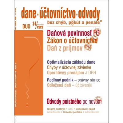 DUO č. 3-4 / 2023 - Daňová povinnosť fyzickej osoby