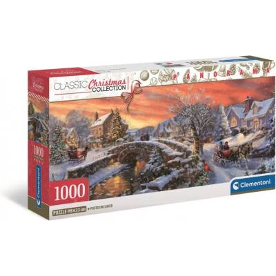 Clementoni - Puzzle Christmas collection panorama - 1 000 piese