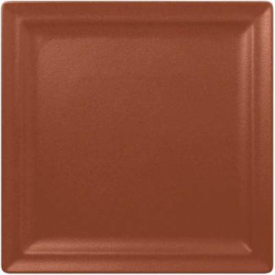 RAK Porcelain Talíř mělký čtvercový 30 cm hnědá RAK-NFCLSP30BW