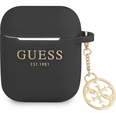 GUESS Калъф Guess 4G Charms Silicone Case за Airpods 1/2 - Черен