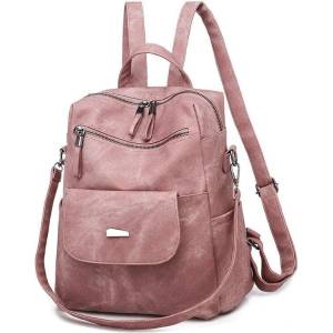 CHARON Дамска Раница Charon Softy, Пепел от рози, Различни цветове (ZYBP003-PINK)