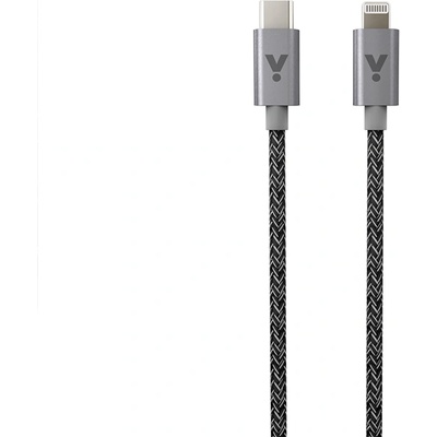 Fabric Braided Cable USB-C to Lightning 1.2m 2020 - space grey (K-PL9915101300183)