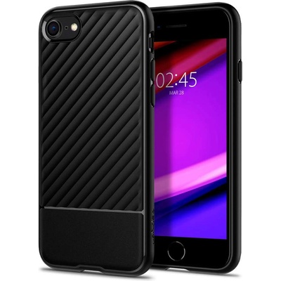 Spigen Core Armor - силиконов (TPU) калъф с висока степен на защита за iPhone SE (2020), iPhone 8, iPhone 7 (черен)