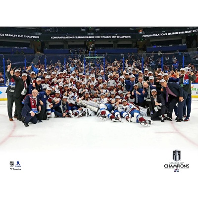 Fanatics Fotografie Colorado Avalanche NHL 2022 Stanley Cup Champions 8x10 Team Celebration Photograph