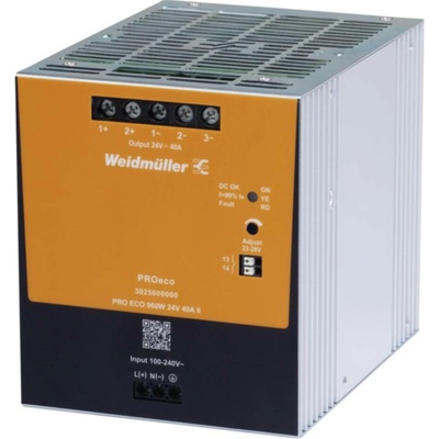 Weidmüller PRO ECO 960W 24V 40A II napájanie, 24 V, 40 A, 960 W