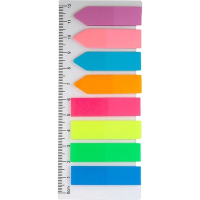 Delta by Axent Лепящи индекси Delta PVC 12x45 mm 8x25л. Микс (1302024-D2451)