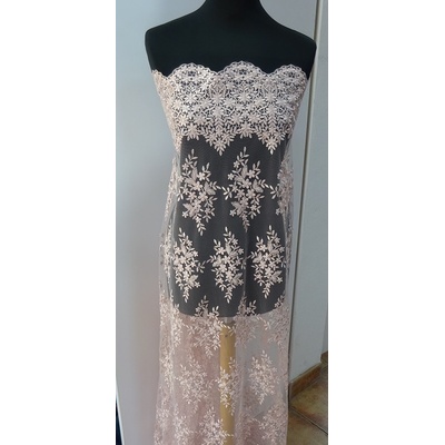 Krajka staroružová svetlá farba š.130cm