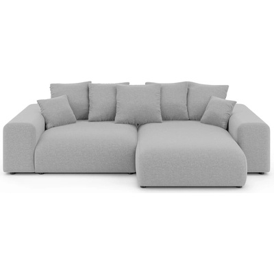 ROPEZ Светлосив разтегателен ъглов диван с място за съхранение (променлив) Luma - Ropez (Luma Naroznik L z f.spania Uniwersalna OT tk. Wind 84 ( Davis ))