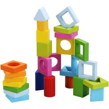 Classic World Дървени блокчета с различна геометрична форма (3538)