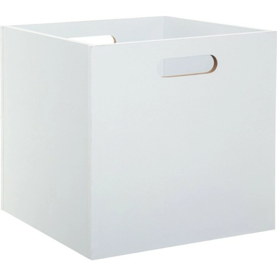 5five Simply Smart Úložný box Wood 31 x 31 x 31 cm biela