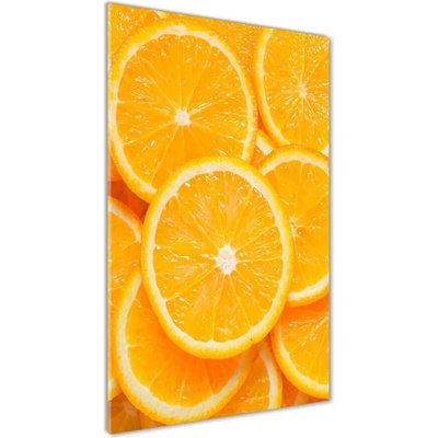 Vertikálny foto obraz sklenený Pomarančové plátky 50x100 cm