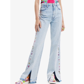 Desigual Светлосини дамски дънки с широки крачоли Desigual Flores Desigual | Sin | ЖЕНИ | 24-25/32