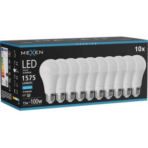 Mexen Nova 10x LED крушка E27, A60, 15W, Студена - 6500K, 1575 lm - L100-E27-1565-01x10 (L100-E27-1565-01x10)