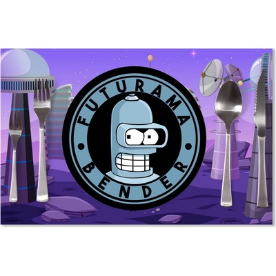 Sablio Prestieranie Futurama Bender Planéta s vysielačmi 40x30cm