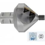 Karnasch Зенкер Ø 45 mm, 90°, с 4x TCT пластини с покритие, Weldon 19 (1474)