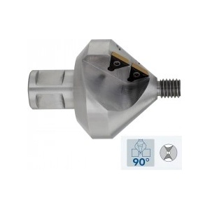 Karnasch Зенкер Ø 45 mm, 90°, с 4x TCT пластини с покритие, Weldon 19 (1474)