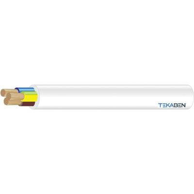 Tekaben H05VV-F 3x 1,5 mm² bílý 5 m