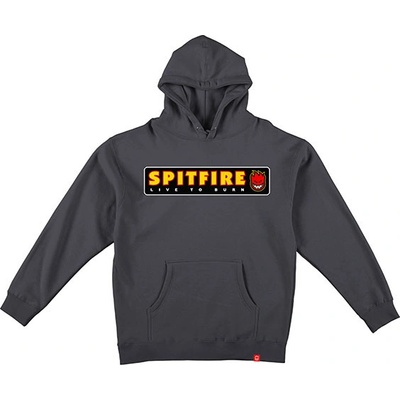 Spitfire LTB CHARCOALSOLID w/ MULTI COLOR mikiny přes hlavu šedá