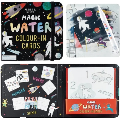 Floss&Rock Карти за оцветяване с вода - Magic Water, Floss&Rock - Космос (39P3517)