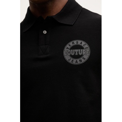 Versace Jeans Couture Памучна тениска с яка Versace Jeans Couture (79GAGT06.CJ01T)