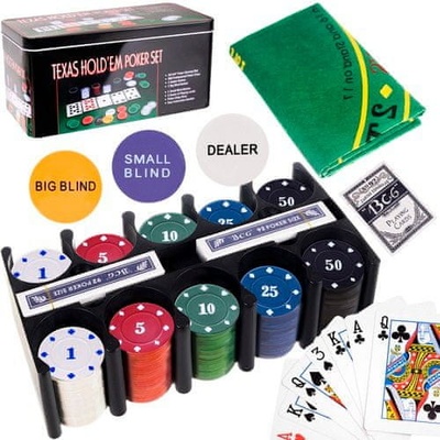 Luniks Pokerová sada Texas Holdem 200 ks
