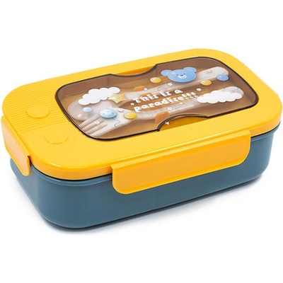 Кутия за обяд с прибори правоъгълна (1219-1)