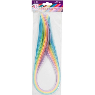 WEST DESIGN PRODUCTS LIMITED Sada proužků na Quilling pastelové 0,3cm (100ks)